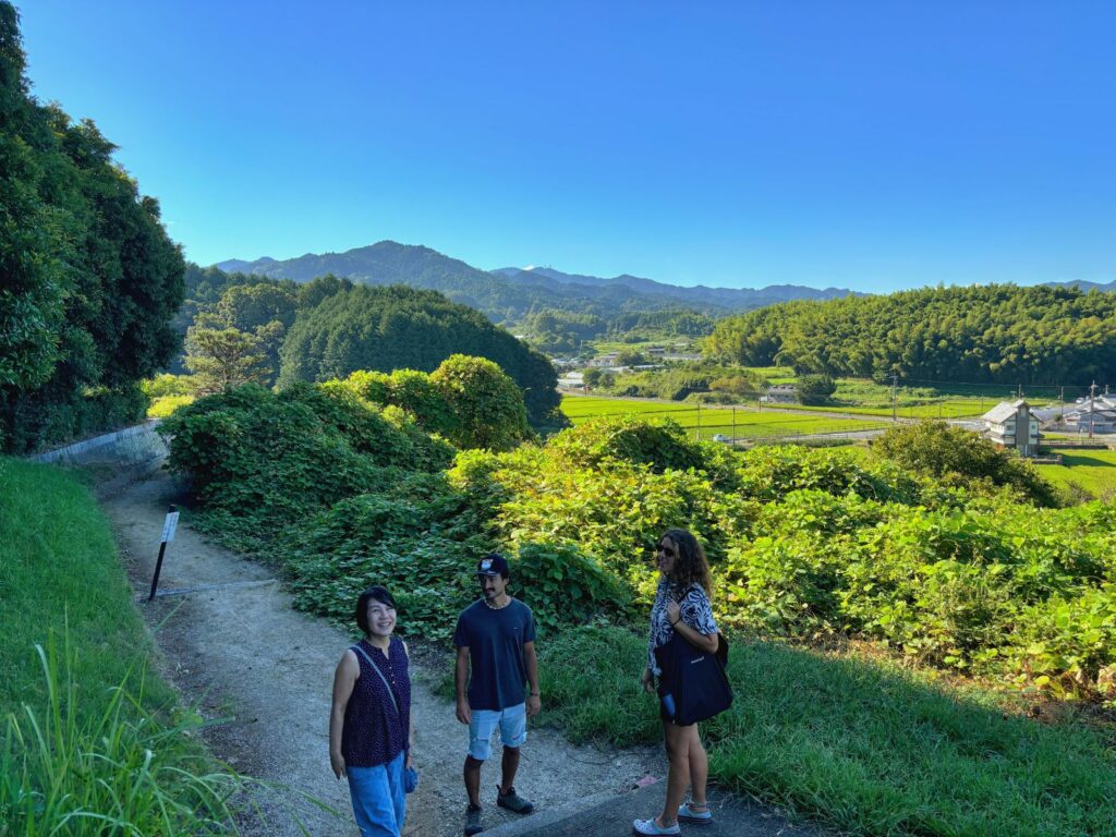 Walking through Tumulus (ancient tomb) landscapes in Asuka, Nara – authentic Japan